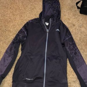 nike lebron james zip down hoodie dri fit